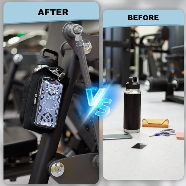 Magnetic Gym Bags for Men & Women with Adjustable Strap,Magnetic Bag Company Water Bottle Holder for Travel, Work,Sports,Water Bottle Sling Bag with Pocket