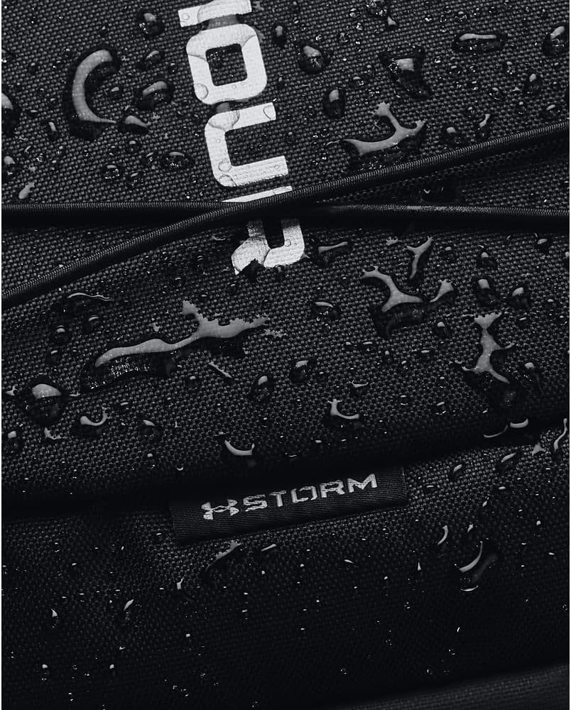 Under Armour Unisex-Adult Hustle Sport Backpack , Black (001)/Silver , One Size Fits All