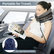 S Cervical Neck Traction Device for Instant Neck Pain Relief - Inflatable & Adjustable Neck Stretcher Neck Support Brace, Neck Traction Pillow for Home Use Neck Decompression