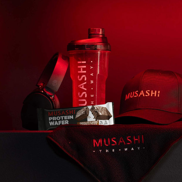 MUSASHI High Protein Bar, 45g Protein, 2g Total Sugars, Milk Chocolate Brownie, Post Workout and Protein Snack On The Go, 12 Pack of 3.2oz (90g) Bars