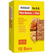 RXBAR Nut Butter and Oat Protein Bars, Protein Snacks, Honey Cinnamon Peanut Butter (6 Boxes, 30 Bars)