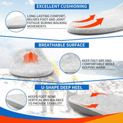 STSVZORR 220 lbs+ High Arch Support Insert Metatarsal Pad Pain Relief Men Women Plantar Fasciitis Insole Orthotic Flat Feet Heel Spur Comfort Standing All Day, Work Boots Shoe Insole