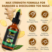 Nail Growth Serum, Ginger Nail Serum, Nails Repair Cuticles Oil, Ginger Nail Oil for Strengthen & Promote Nails Growth, Natural Plant Formula