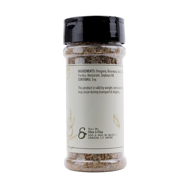 Olive & Vine Italian Seasoning, Herb Blend, Use in Pasta, Pizza, Salads, Rich Tradition, Authentic Taste, For Global Recipes (0.64 Ounce)