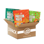 Twin Peaks Protein Puffs - (Garlic Parmesan), Keto Friendly, Low Carb Snack (300g, 21g Protein, 2g Net Carbs, High Protein, Healthy Crunchy Snack)