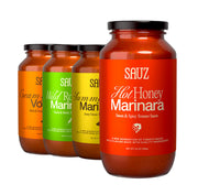 Sauz | Summer Lemon Marinara Pasta Sauce, 25 Oz Jar (4-Pack), Fresh Citrus Zest, Gluten-Free, Non-GMO, Multi-Use Tomato Sauce with Clean Ingredients – Small Batch Fresh Tomato Sauce