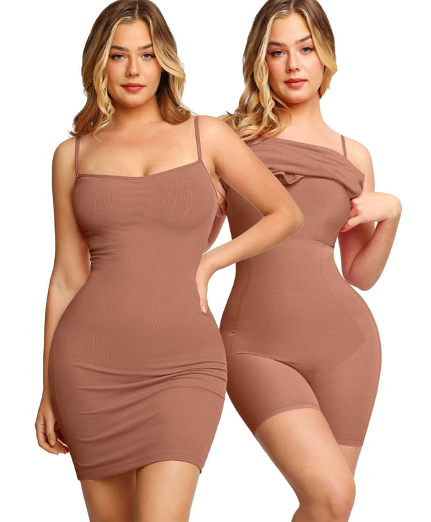 Popilush Summer Dresses for Women 2025 - Club Dress Cocktail Shapewear Mini Dress Spaghetti Straps Dinner Date Night Bodycon