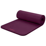 Retrospec Solana Yoga Mat 1" Thick With Nylon Carry Strap for Men & Women - Non Slip Exercise Mat for Home Yoga, Pilates, Stretching, Floor & Fitness Workouts