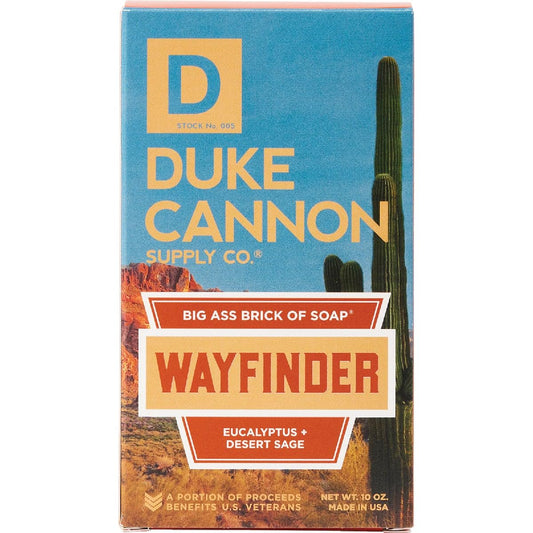 Duke Cannon Supply Co. Big Brick of Soap Wayfinder - Superior Grade, Extra Large Men's Bar Soap with Masculine Scents, Body Soap, All Skin Types, 10 oz