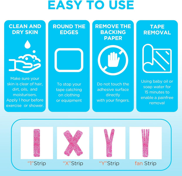 OK TAPE PRO Original Kinesiology Tape Pre-Cut Strips, Latex Free Elastic Athletic Tape Roll, 2in×16ft 2Rolls,Beige+Beige