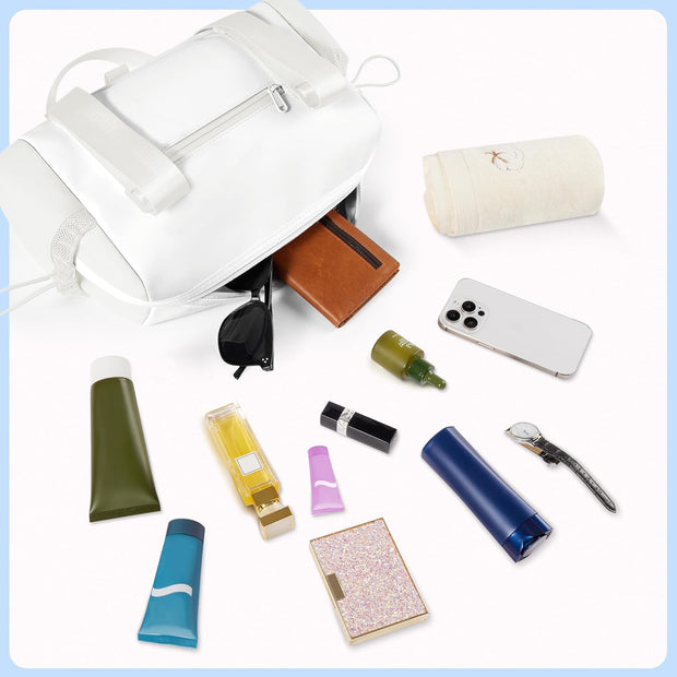 Small Gym Bag & Tote bag for Women, Waterproof Travel Duffle Bag with Wet Compartment, Mini Gym Bag for Sport & Workout & Swimming - KUKUPAK