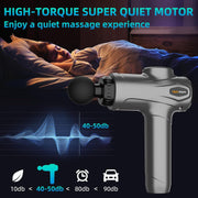 YANRAN Deep Tissue Massage Gun Portable, Percussion Massage Gun with 7 Levels & 6 Massage Heads, Electric Massager for Muscles Pain Relief, Gifts for Men Women Athletes for Sports and Relaxation