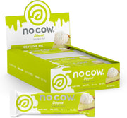 No Cow High Protein Bars, Dipped Key Lime Pie - Healthy Snacks, 20g Vegan Protein, High Fiber, Low Sugar, Keto Friendly, Dairy & Gluten Free (12 Count)