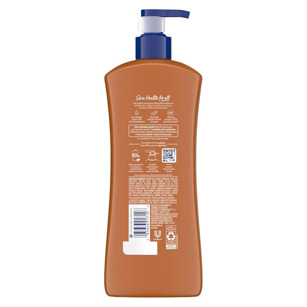 Vaseline Intensive Care Body Lotion Cocoa Radiant 3 count for Dry Skin Lotion Made with Ultra-Hydrating Lipids and Pure Cocoa Butter for a Long-Lasting, Radiant Glow 20.3 Oz