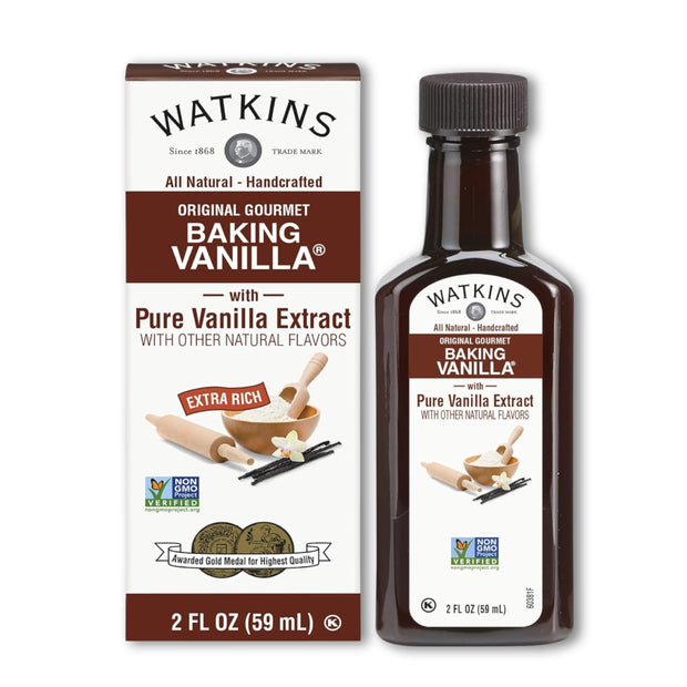 Watkins Raspberry Extract with Other Natural Flavors, 2 oz. Bottles, Pack of 6 (Packaging May Vary)