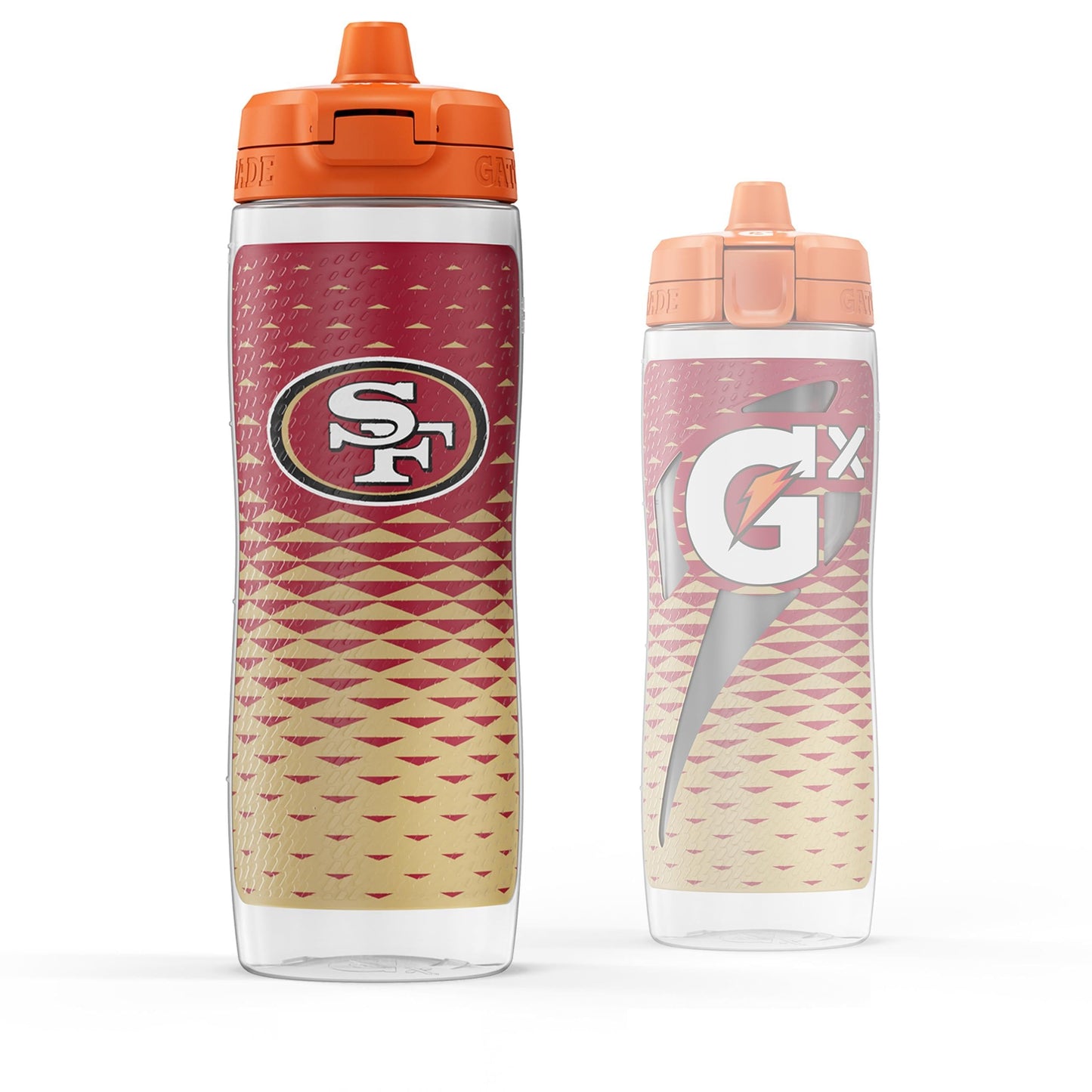 Gatorade Gx NFL Non-Slip Squeeze Bottles, 30 fl oz, Gx Hydration System