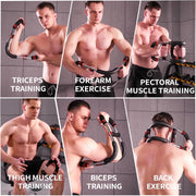 Mr Sculpt Gorilla Bar Twister Arm Trainer 40-90lb & 90-120lb Adjustable Chest Workout Equipment | Portable Power Twister Bar for Men | Home Gym Equipment | Arm & Forearm Strength Trainer