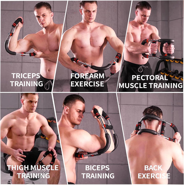 Mr Sculpt Gorilla Bar Twister Arm Trainer 40-90lb & 90-120lb Adjustable Chest Workout Equipment | Portable Power Twister Bar for Men | Home Gym Equipment | Arm & Forearm Strength Trainer