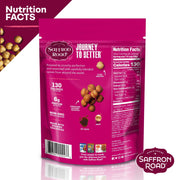 Saffron Road Roasted and Crunchy Sea Salt and Cracked Pepper Chickpeas | High Protein Snacks | Gluten-free, Vegan, Non-GMO, and Certified Halal and Kosher | 5.4oz Pouch | Pack of 6