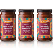 Ya Oaxaca - Mild Salsa - Chile Pasilla Oaxaqueño - Made with Roasted Tomatillos & Smoky Pasilla Peppers - Great with Chips & Guacamole or Topping Tacos - Gluten Free, Non GMO, Vegan - 12 Ounces