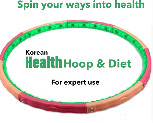 Weighted Fitness Hoop – 3.1kg (6.83lb) Cushioned Exercise Ring for Waist & Core Training, Soft EVA Foam Padding, Detachable 8-Section Design, Home Workout Equipment Made in Korea