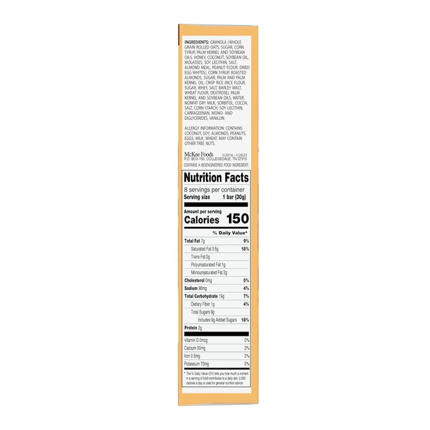 Sunbelt Bakery Almond Sweet & Salty Chewy Granola Bars, 8-1.0 OZ Bars