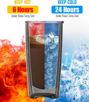 SUNWILL Travel Coffee Tumbler 20 oz, Insulated Mug with Lid, Stainless Steel Cup for Outdoor, Powder Coated Navy