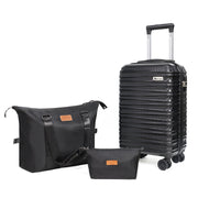 Luggage Set 3 Pieces (20/24/28) -Suitcase Set - Carry on Luggage with Wheels - Check-in Luggage - PC + ABS Durable Suitcase Rotating Silent Wheels Hardside Luggage with Spinner Wheels,3pcs (Pink)