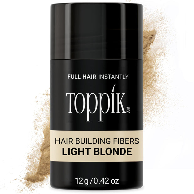 Toppik Hair Building Fibers, Fill In Fine or Thinning Hair Instantly Thicker, Fuller Looking Hair 9 Shades,4 size options
