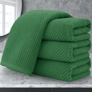 Towels for Bathroom - 100% Cotton | Lightweight | Thick | Soft, Quick Dry Towels, Bath Towel Set of 6 Large, 2 Bath 30"x56", 2 Hand 18"x28", 2 Washcloths 13"x13", Luxury Shower Towel Set, Aqua Teal