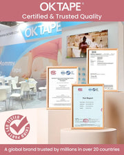 OK TAPE Pregnancy Belly Band Tape, for Belly Pain, Back Pain Relief, Swelling Relief, Non-irritant Physical Belly Support Tape for Pregnant Women, Precut 12 Strips, 4 Sets - Week 27 onwards