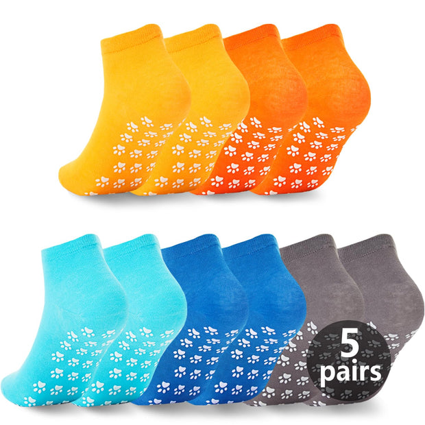 Pilates Grip Socks for Women Men Cute Non Slip Grippy Socks Woman for Yoga Barre Trampoline Hospital