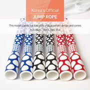 Skipping Jump Rope for Fitness Workout - Light Weight, Adjustable, Tangle Free, Excellent line control for Cardio Boxing, CrossFit, Training Exercise All Ages and Gender ( Special Luxury, KA-220, Made in Korea)