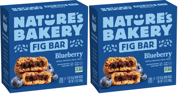 Nature's Bakery Blueberry Fig Bars, 2 Oz, 6 Ct