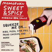 Momofuku Sweet & Savory Korean BBQ Sauce with Soy Sauce, Fresh Ginger, & Pear for Stir Fry, Barbecue, and Marinade; Galbi Style with Smoky, Savory-Sweet Flavor