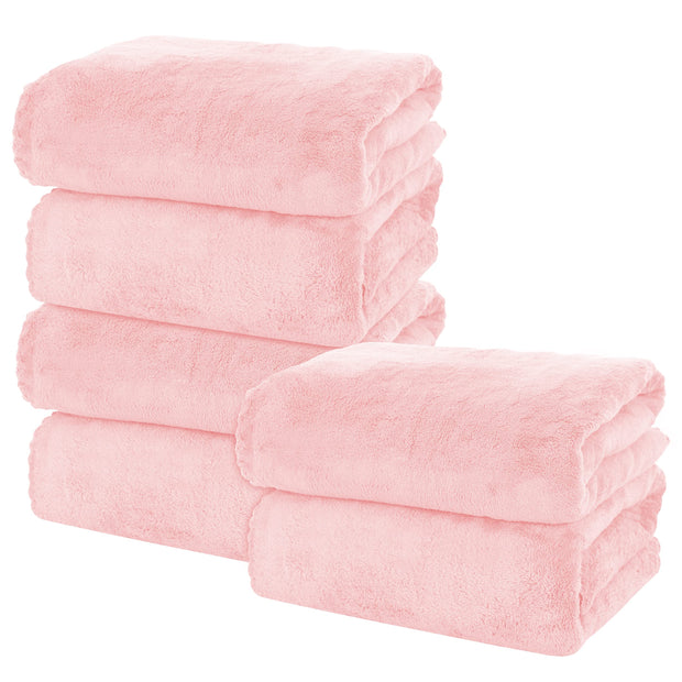 MOONQUEEN 2 Pack Premium Bath Towel Set - Quick Drying - Microfiber Coral Velvet Highly Absorbent Towels - Multipurpose Use as Bath Fitness, Bathroom, Shower, Sports, Yoga Towel (Grey)