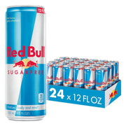 Red Bull Sugar Free Energy Drink with 151mg Caffeine plus Taurine & B Vitamins, 16 Fl Oz, Pack of 12 Cans
