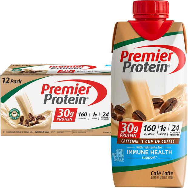 Premier Protein Protein Shake, Chocolate Peanut Butter, 30g Protein, 1g Sugar, 11 fl oz Pack of 12