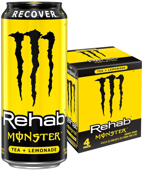 Monster Rehab, Tea + Lemonade, 15.5 fl oz, 4 Pack