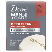 Dove Men+Care Men's Bar Soap More Moisturizing Than Bar Soap Deep Clean Soap Bar that Effectively Washes Away Bacteria, Nourishes Your Skin 3.75 oz 10 Bars,10 Count(Pack of 1)