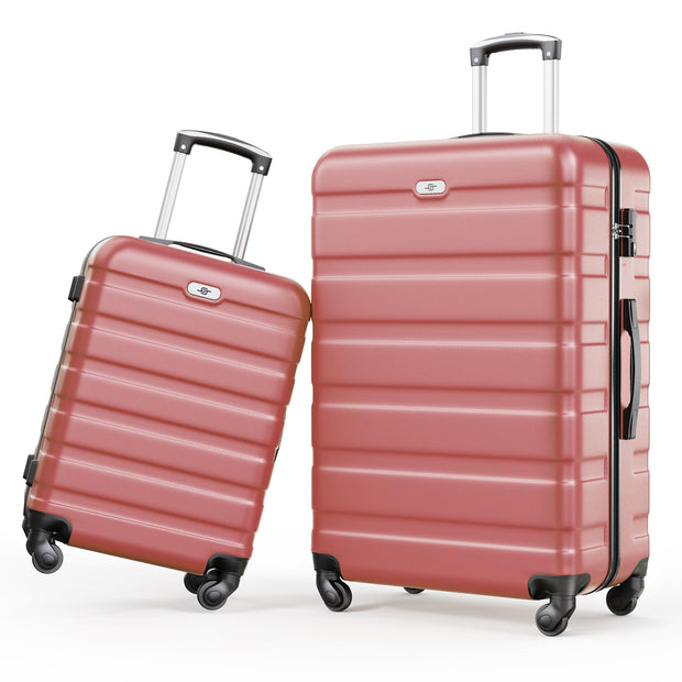 Suitour Luggage 3 Piece Sets Hard Shell Luggage Set with Spinner Wheels, TSA Lock, 20 24 28 inch Travel Suitcase Sets, Cerulean Blue