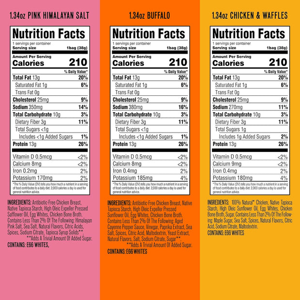 WILDE Protein Chips Variety Pack Bundle, High Protein, Low Carb, 24 Count