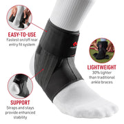 McDavid Ankle Brace, Low Profile Lace-Free Phantom Ankle Braces for Men Basketball and more. Lightweight Design, Advanced Strapping & Flex-Support
