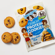 Lenny & Larry's The Complete Crunchy Cookie, Chocolate Chip, 6g Plant Protein, Vegan, Non-GMO, 1.25 Ounce Pouch (Pack of 12)