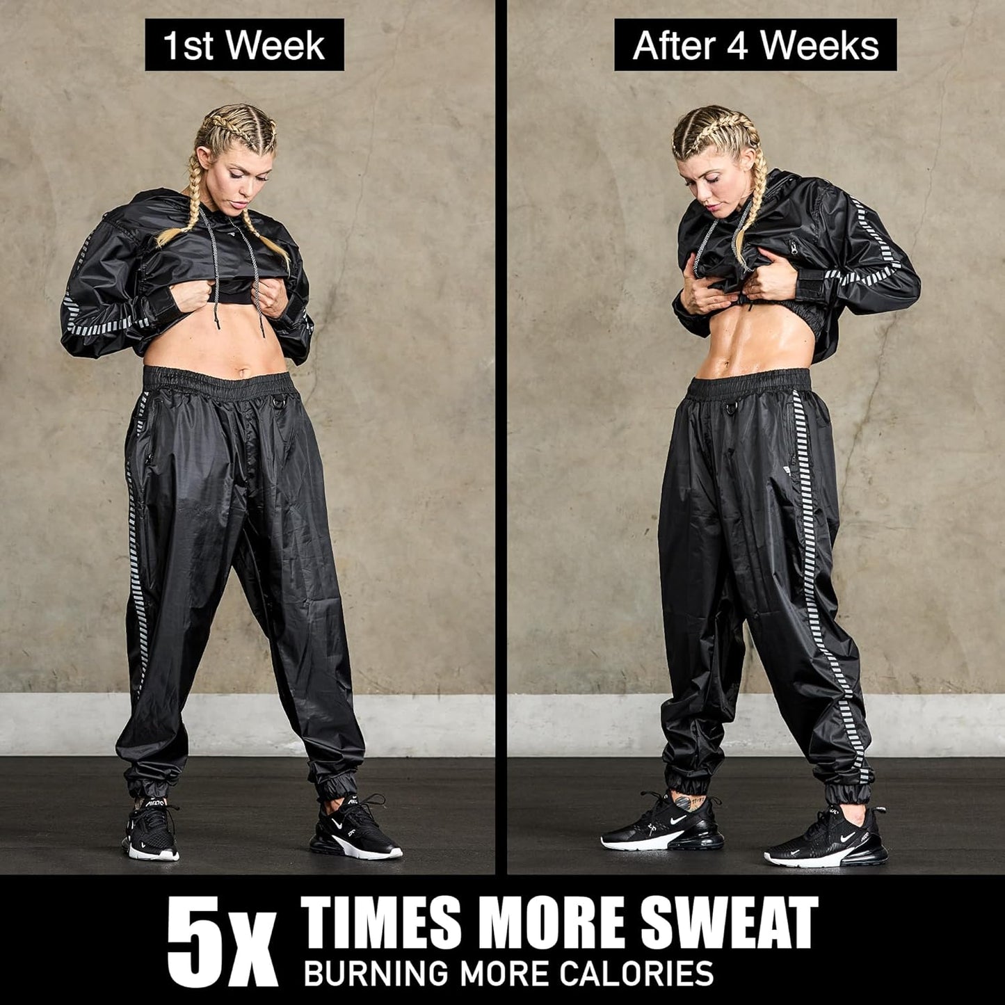 Elite Sports Sauna Suit for Weight Loss Men & Women Boxing MMA Wrestlers Gym Sweat Hoodie Sauna Suits Wrap Full Body Workout