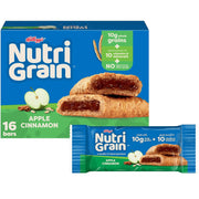 Nutri-Grain Breakfast Bars, Made with 10g Whole Grains, Snack Bars, Apple Cinnamon, 20.8oz Box (16 Count)