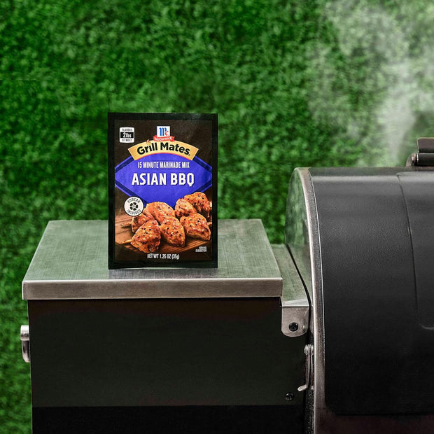 McCormick Grill Mates Marinade Mix, Asian BBQ, Korean-Inspired, 15 Minute Marinade for Chicken, Steak, and More, 1.25 oz (Pack of 12)