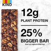 KIND Protein Snack Bar, Dark Chocolate Nut, Healthy Snacks, Gluten Free, 12g Plant Protein, 12 Count