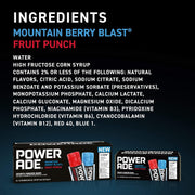 POWERADE Sports Freezer Bars, Giant Sized 5.5 oz Refreshing Ice Pops with Electrolytes B Vitamins – Naturally Flavored, Mountain Berry Blast and Fruit Punch, 45 Total Freezer Bars