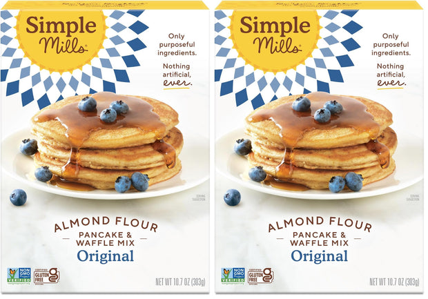 Simple Mills Just Add Water Almond Flour Pancake Mix, Original Protein - Gluten Free, Plant Based, Paleo Friendly, Breakfast, 10.4 Ounce (Pack of 1)